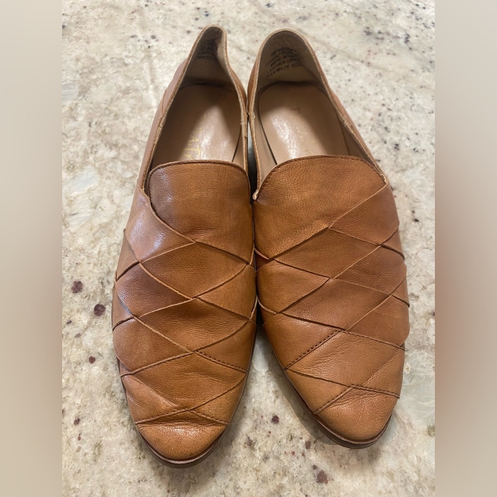 Diba True Woven No Evidence 11218 Woven Leather Loafer Flats Women’s Size 6.5